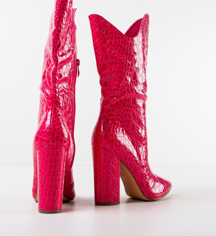 Cizme dama Ezekiel Fuchsia - Img 5