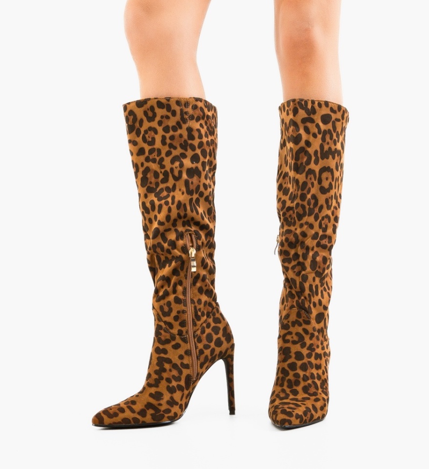 Cizme dama Hildre Animal Print - Img 8