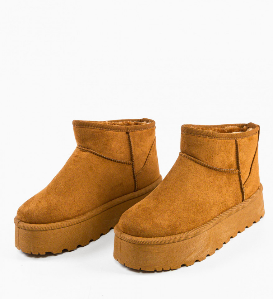 Cizme tip Ug Dora Camel - Img 2