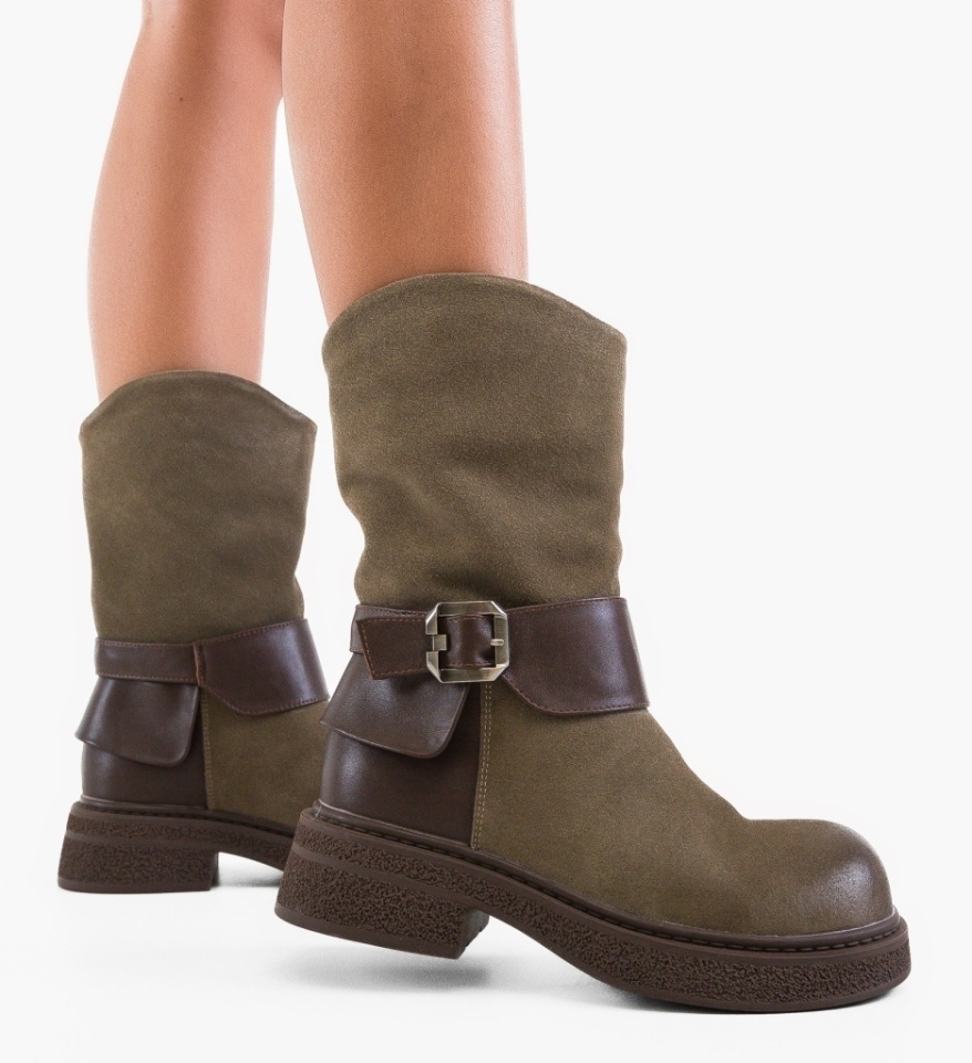 Ghete dama Opal Khaki - Img 4