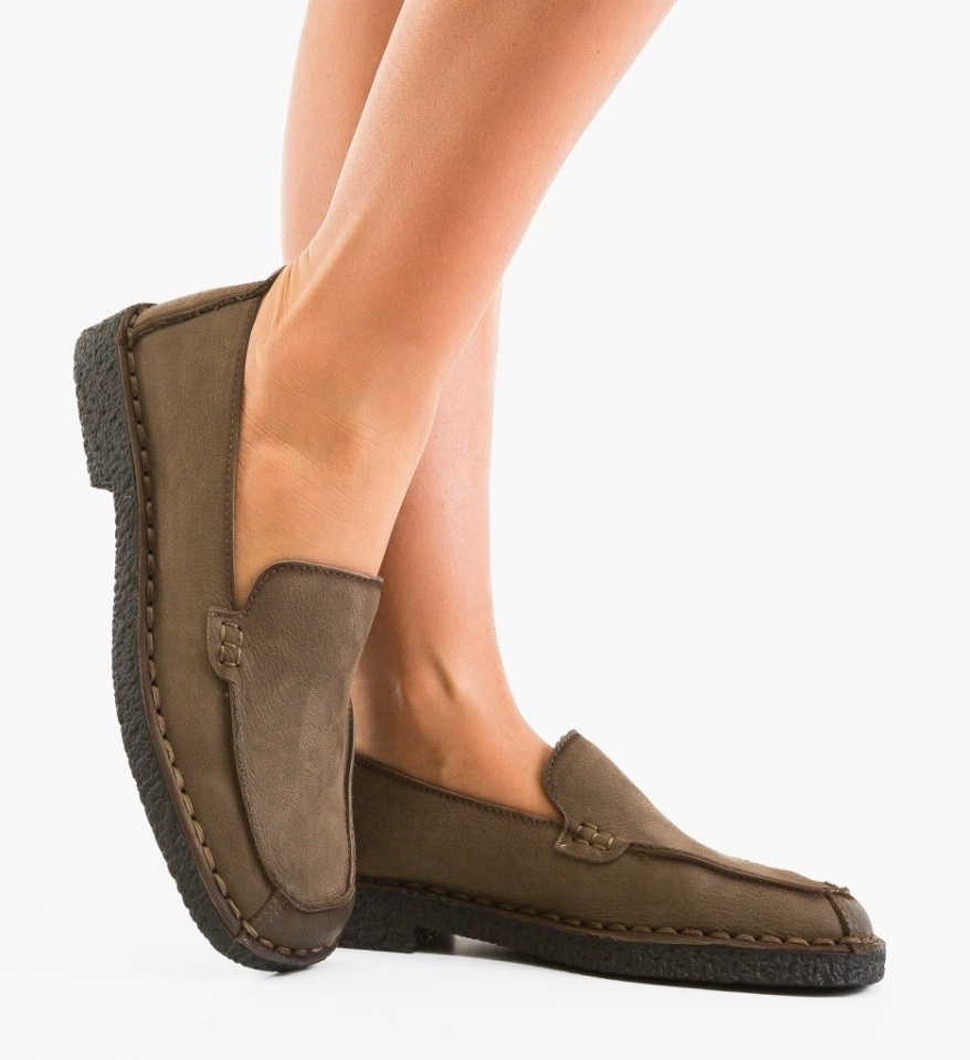 Mocasini dama Linco Khaki - Img 4