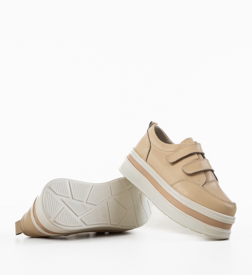 Pantofi Casual Akoste Bej - Img 3