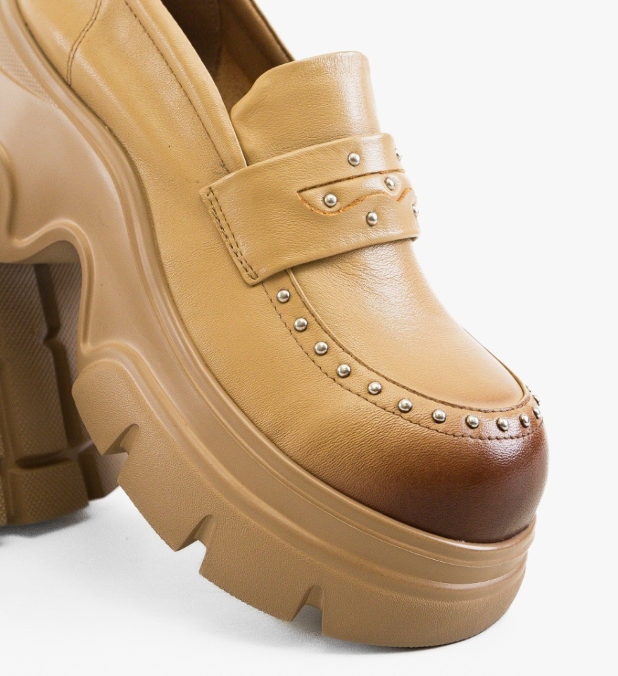 Pantofi Casual Allen Bej - Img 2