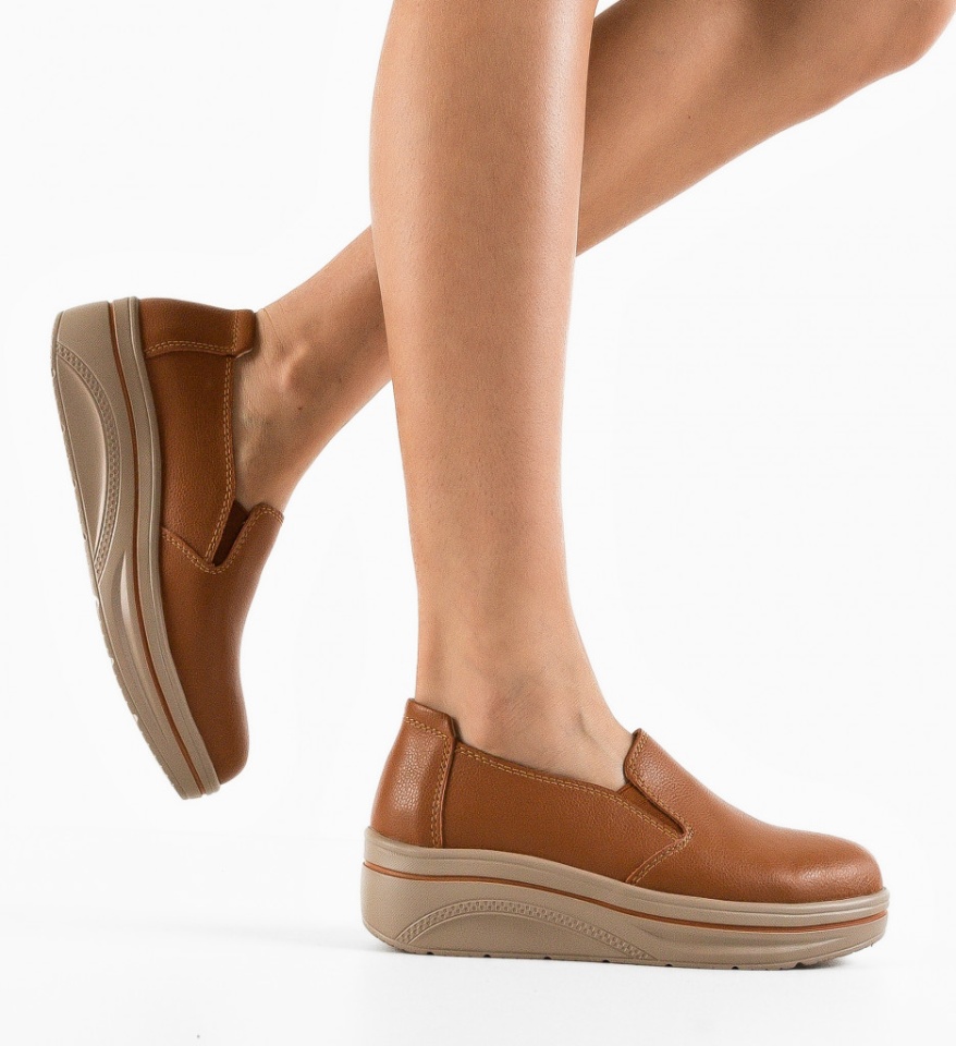 Pantofi Casual Alpino Camel - Img 5