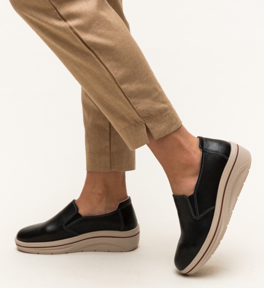 Pantofi Casual Alpino Negri - Img 11