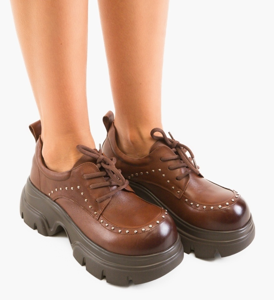 Pantofi Casual Anish Maro - Img 6