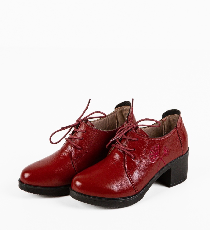 Pantofi Casual Atraxia Rosii - Img 3