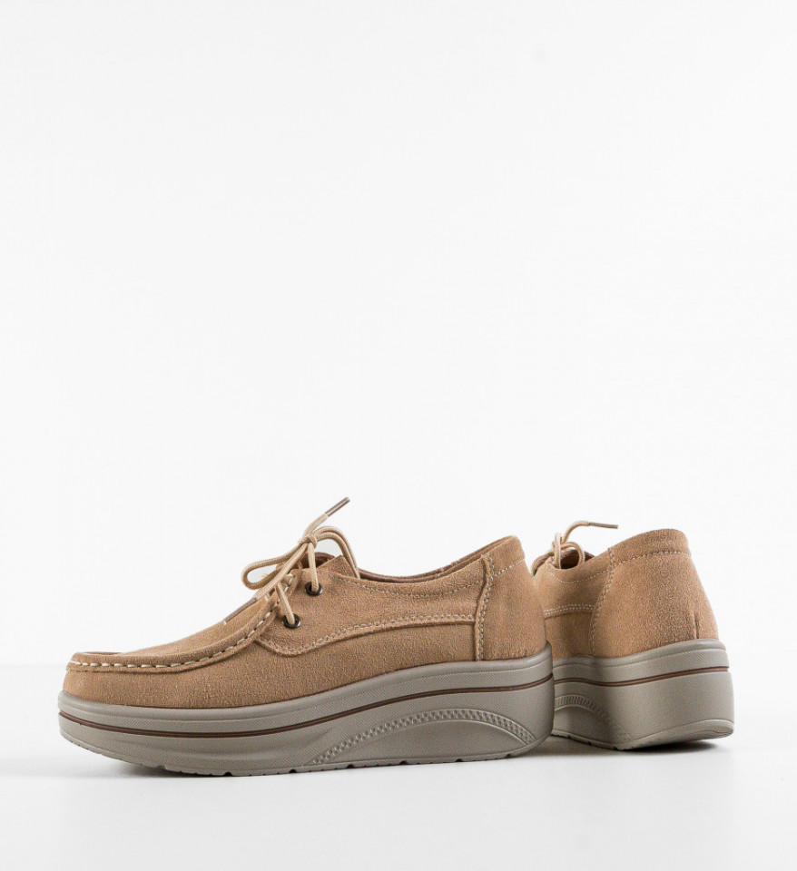 Pantofi Casual Auron Bej - Img 3