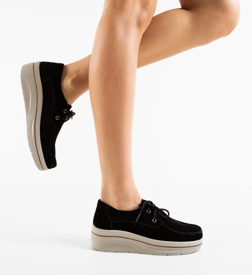 Pantofi Casual Auron Negri - Img 5