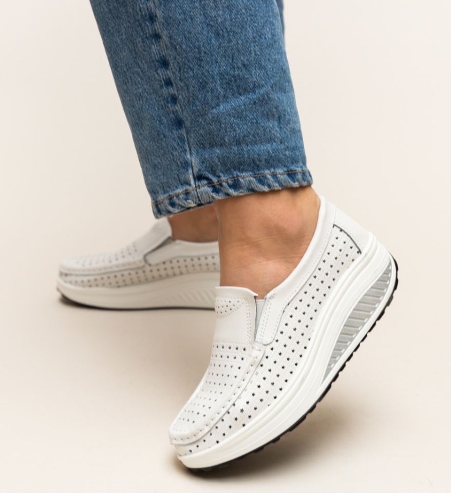Pantofi Casual Bicaz Albi - Img 10