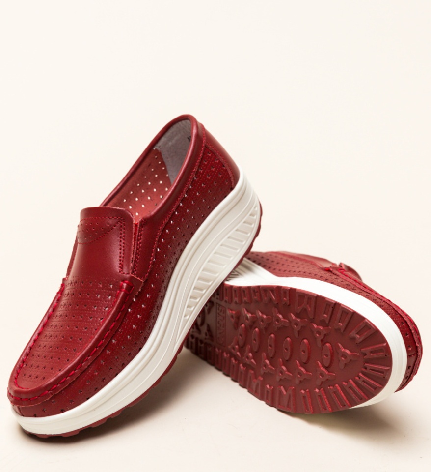 Pantofi Casual Bicaz Rosii - Img 10