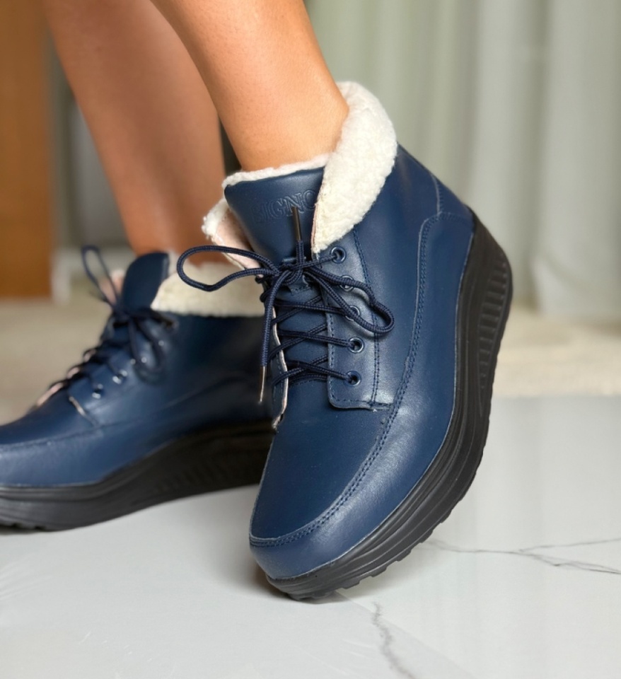Pantofi Casual Blind Bleu 2 - Img 12