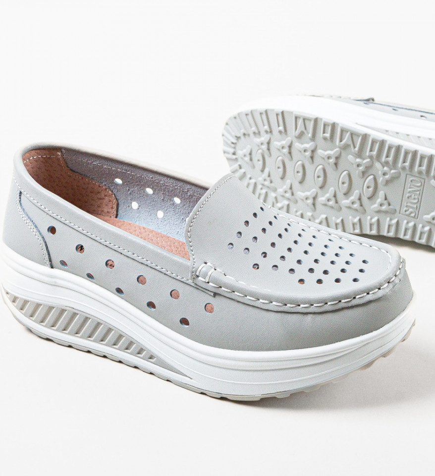 Pantofi Casual Buga Gri - Img 3