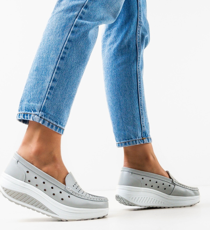 Pantofi Casual Buga Gri - Img 5