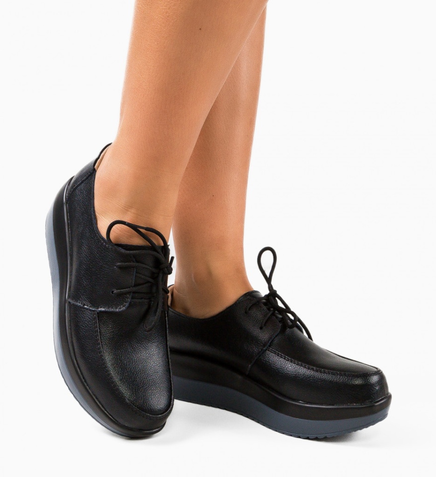 Pantofi Casual Creamt Negri - Img 6
