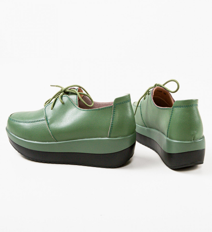 Pantofi Casual Creamt Verzi - Img 2