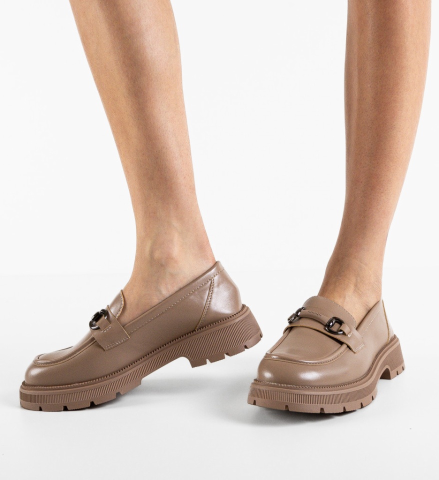 Pantofi casual dama Amazon Nude - Img 5