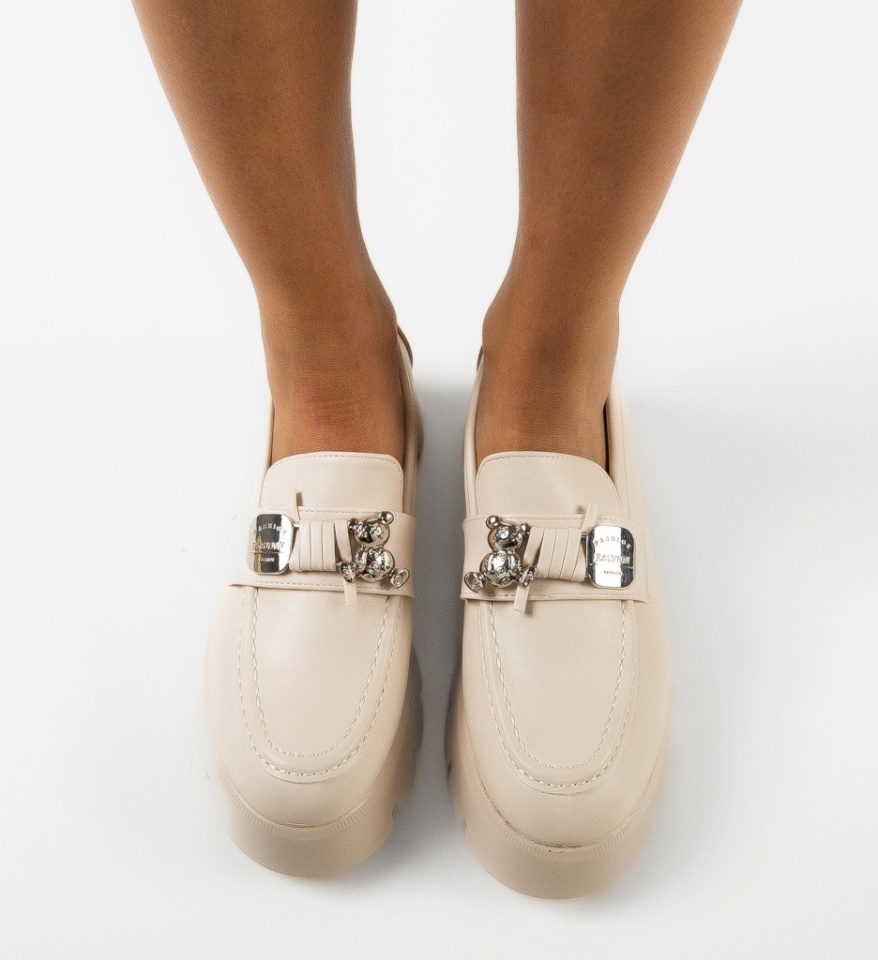 Pantofi Casual dama Ashweather Bej - Img 6