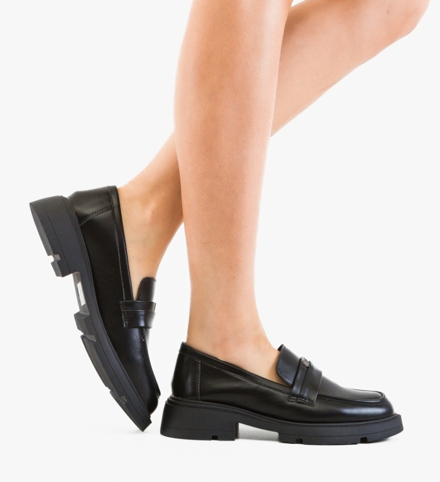 Pantofi casual dama Calform Negri - Img 5