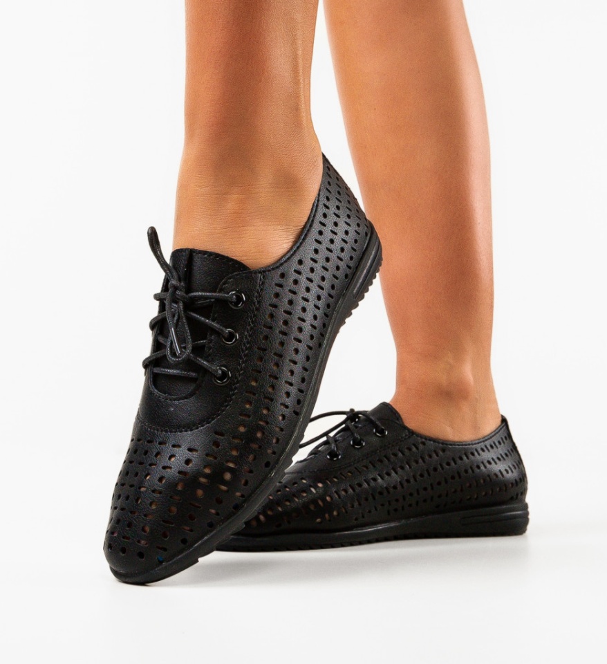 Pantofi casual dama Conwa Negri - Img 6