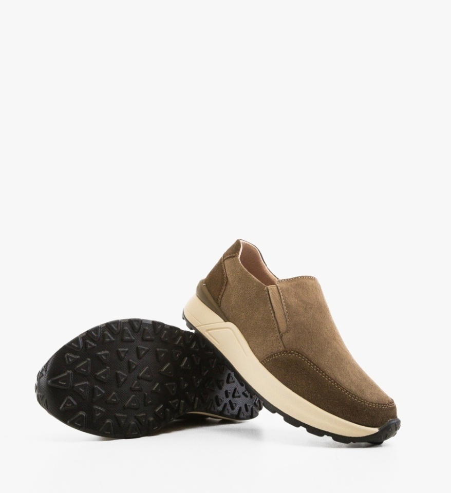 Pantofi casual dama Derina Khaki - Img 3