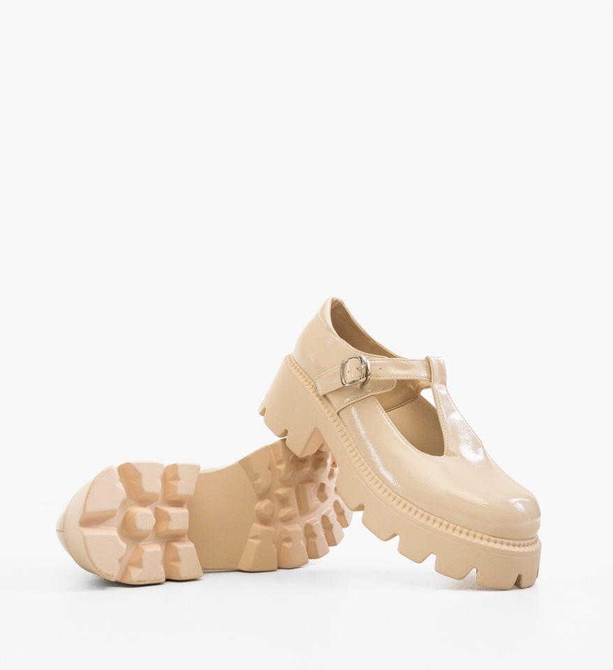 Pantofi Casual dama Fabox Bej 2 - Img 2