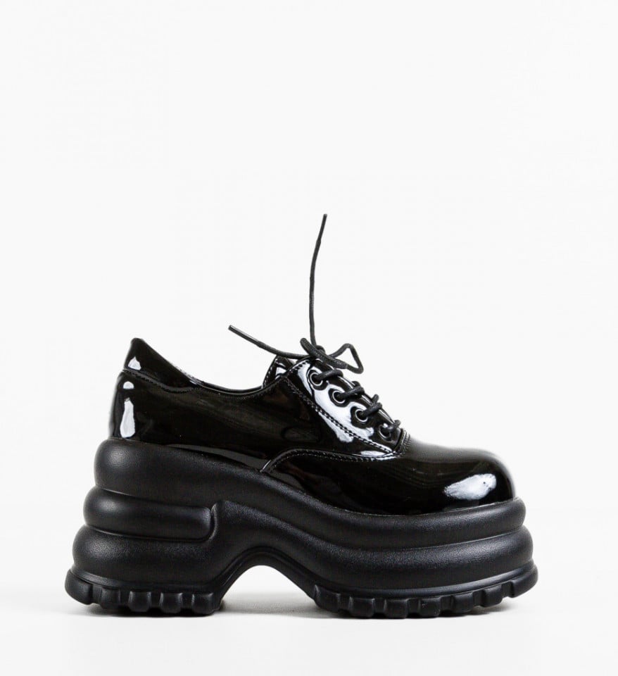 Pantofi Casual dama Genevya Negri - Img 1