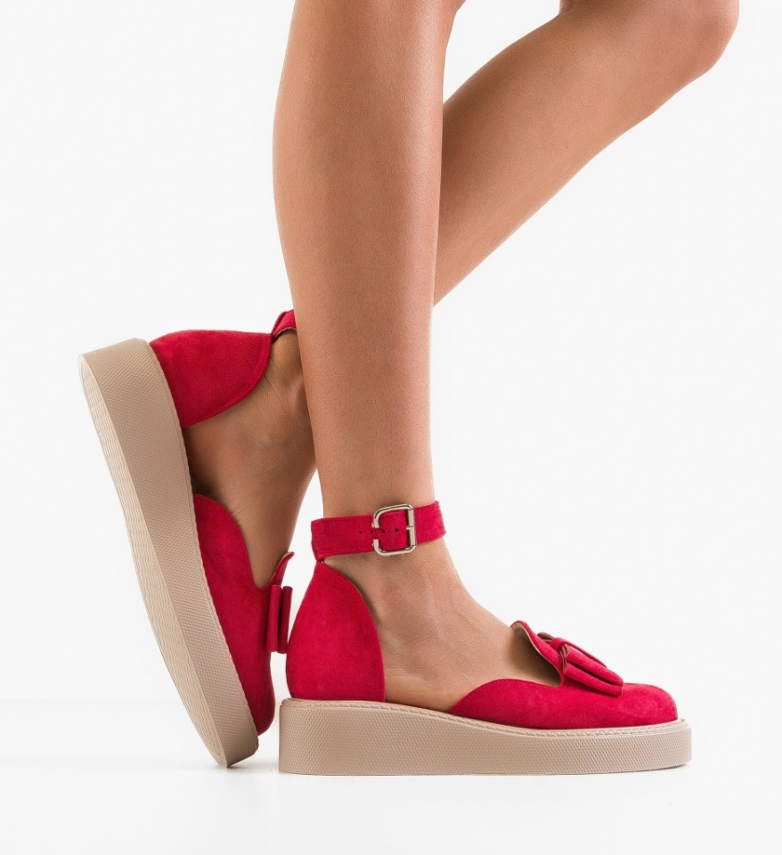 Pantofi Casual dama Hammbe Fuchsia - Img 7
