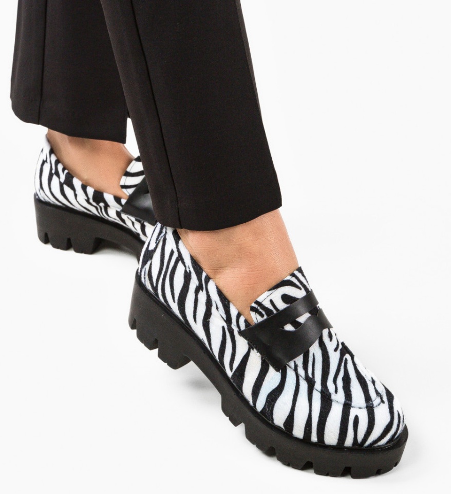 Pantofi Casual dama Kardy Zebra - Img 4