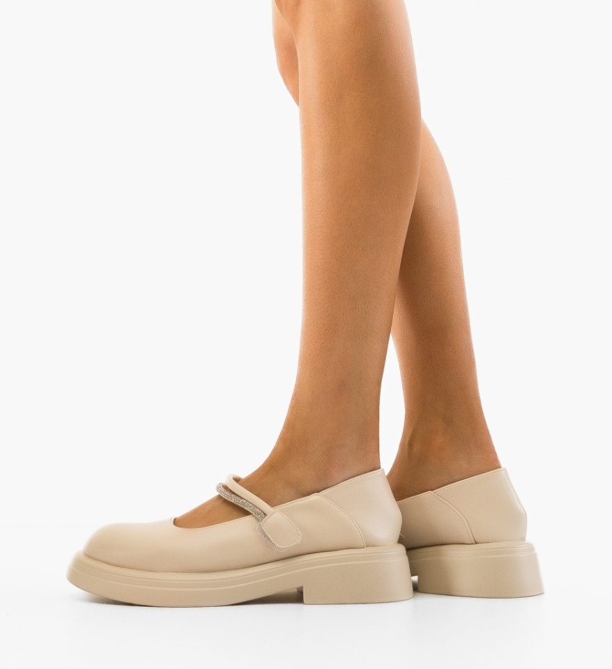 Pantofi Casual dama Maeve Bej - Img 5