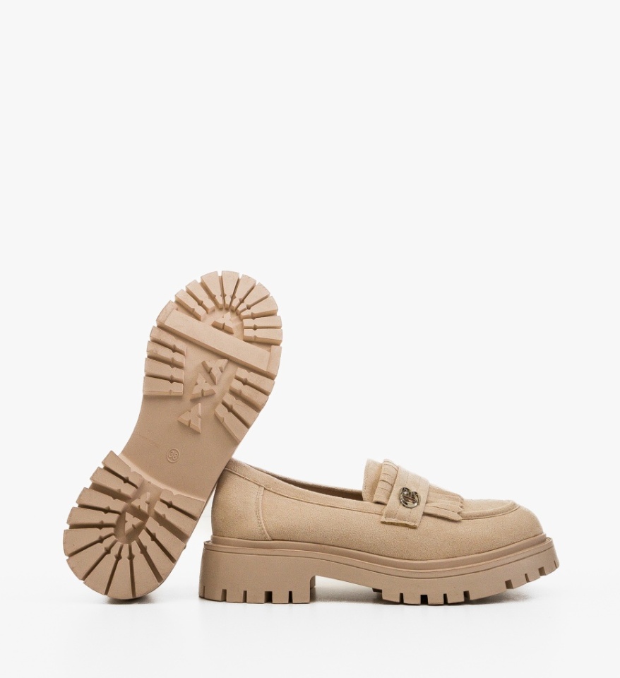 Pantofi Casual dama Obyne Bej - Img 4