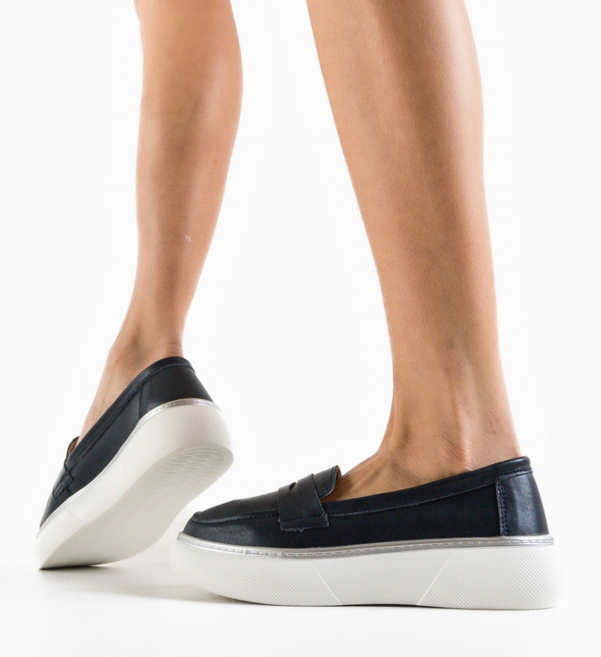Pantofi Casual dama Prossy Bleumarin - Img 4