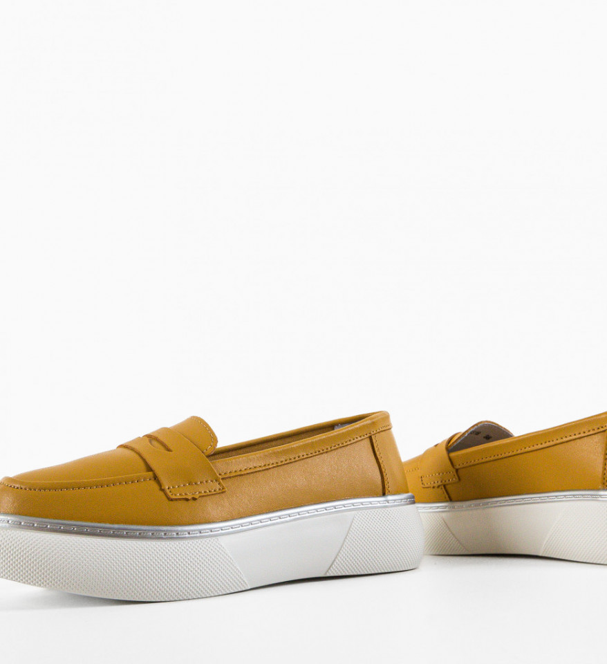 Pantofi Casual dama Prossy Galbeni - Img 2