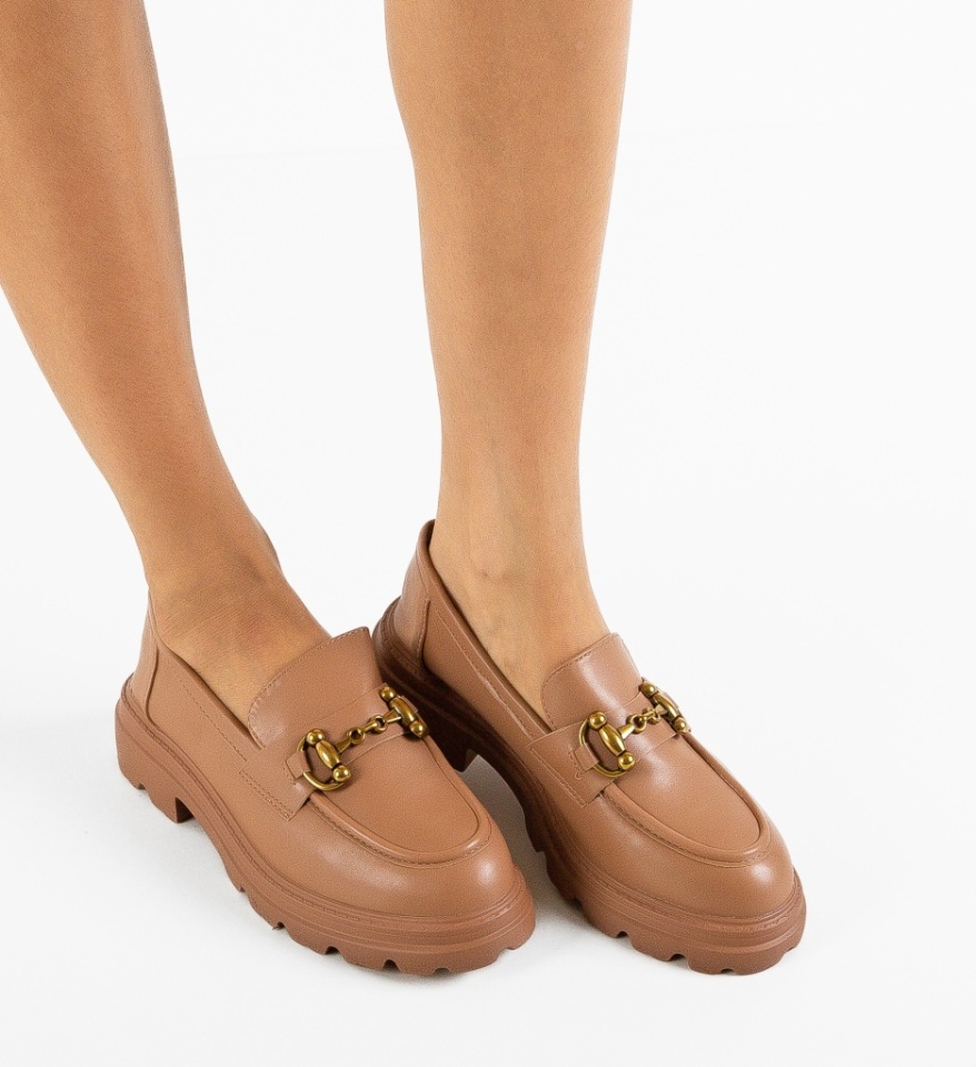 Pantofi Casual dama Sashi Bej - Img 4