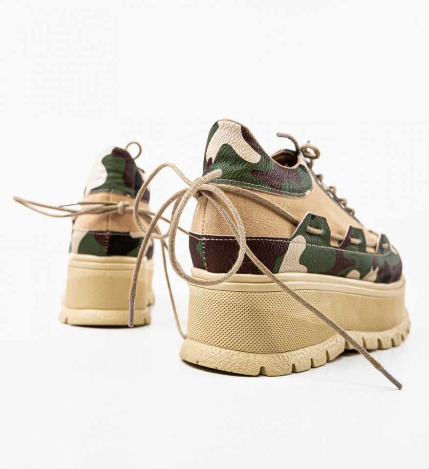 Pantofi Casual Danrta Khaki - Img 5
