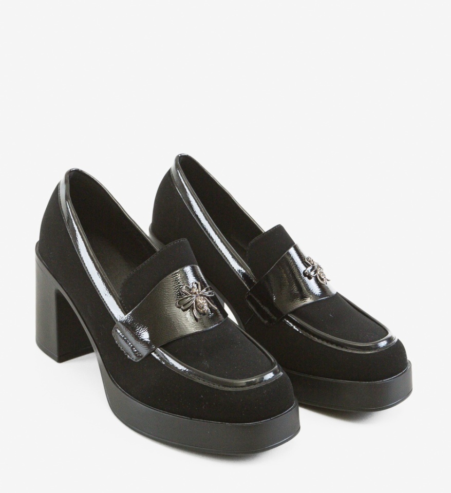 Pantofi Casual Diamus Negri 3 - Img 2