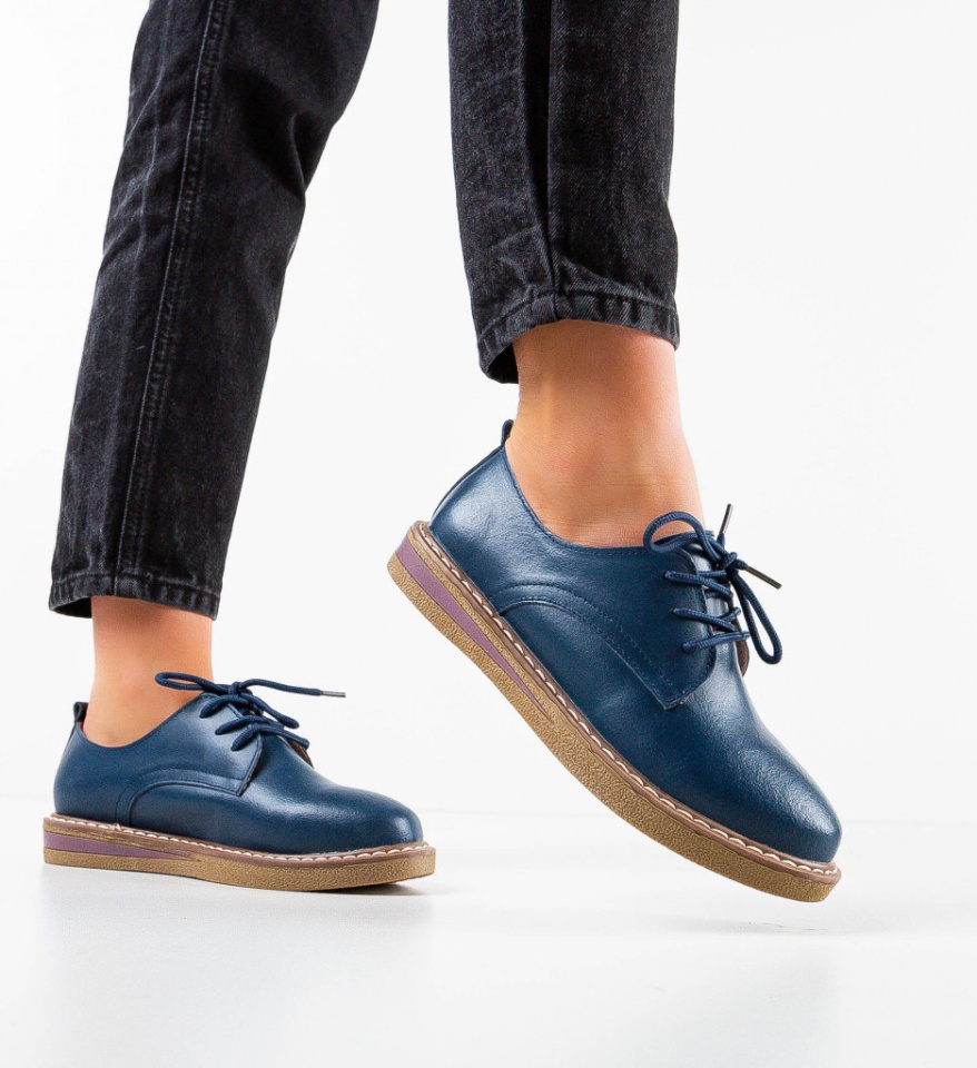 Pantofi Casual Doria Bleumarin - Img 6