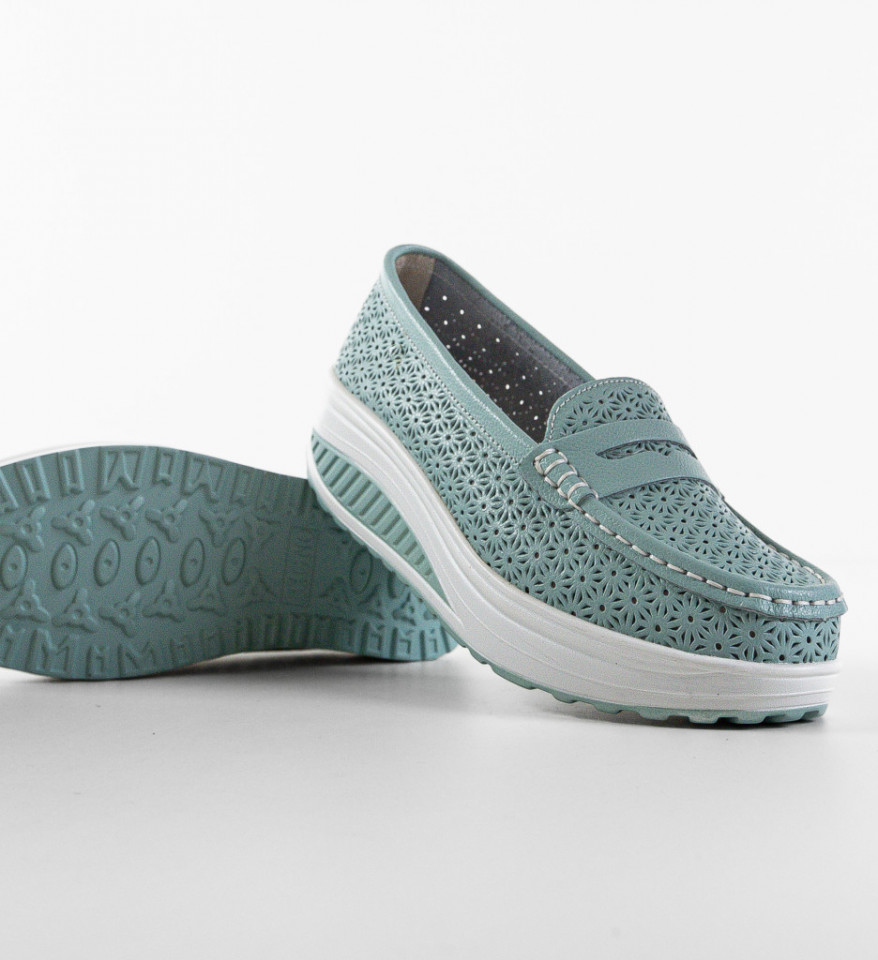 Pantofi Casual Fyrya Verzi - Img 4