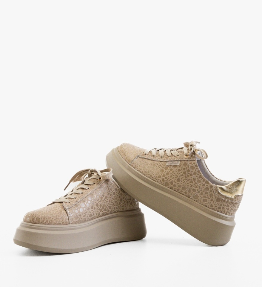 Pantofi Casual Ganey Bej 2 - Img 3