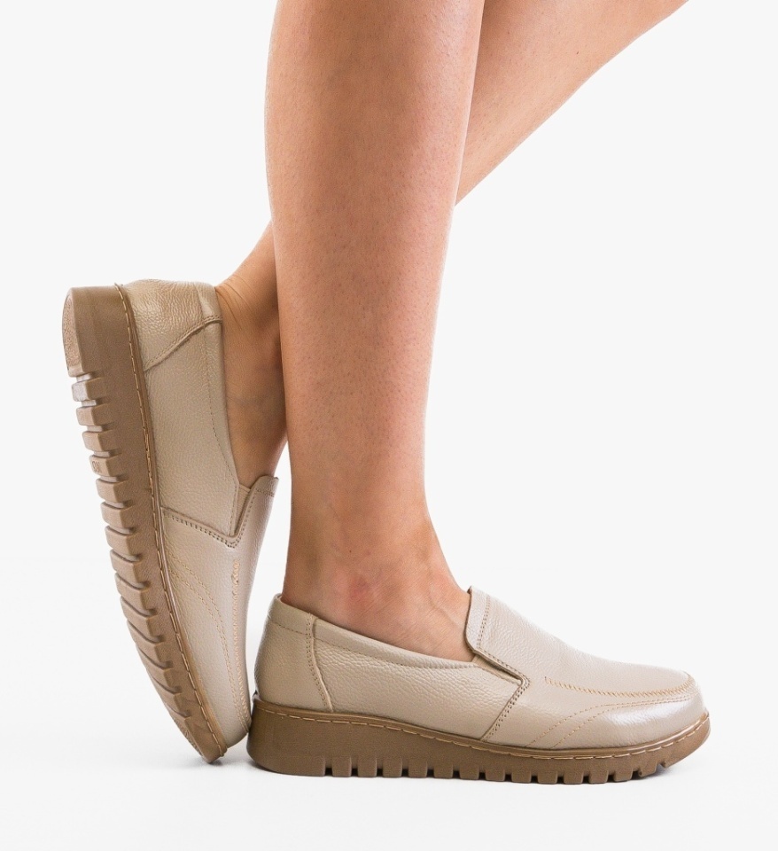 Pantofi Casual Gherghy Bej - Img 3