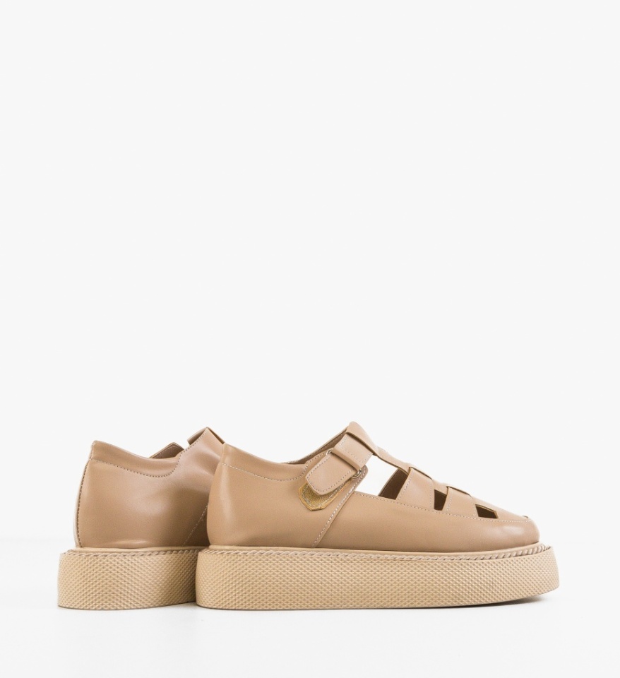 Pantofi Casual Gryndy Nude - Img 4