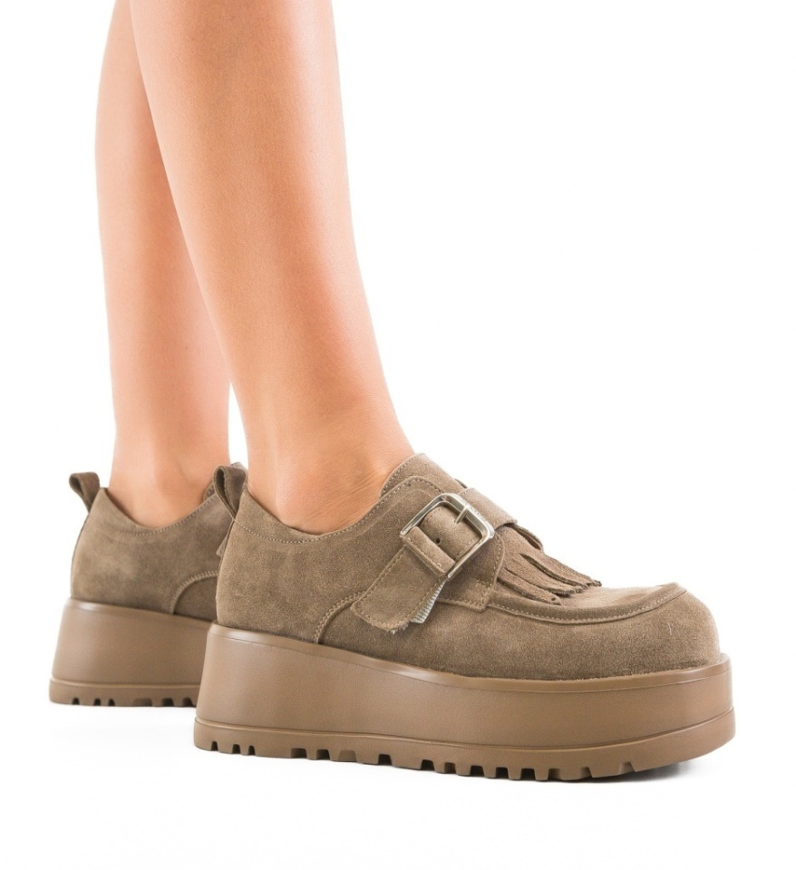 Pantofi Casual Hussein Khaki - Img 4