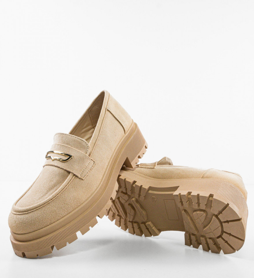 Pantofi Casual Jenny Bej - Img 4