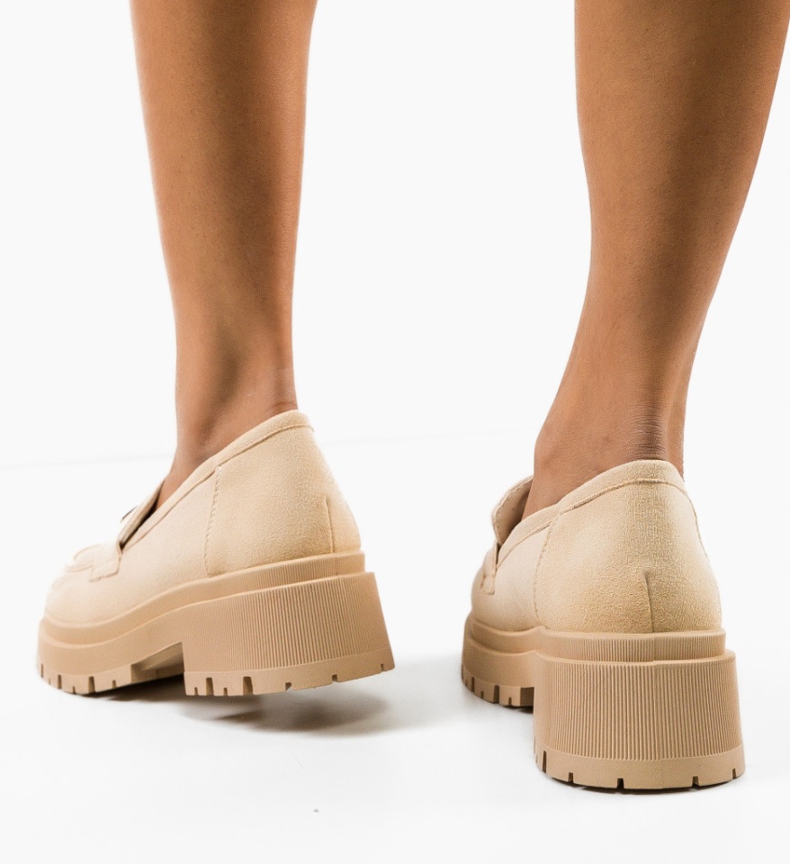 Pantofi Casual Jenny Bej - Img 5
