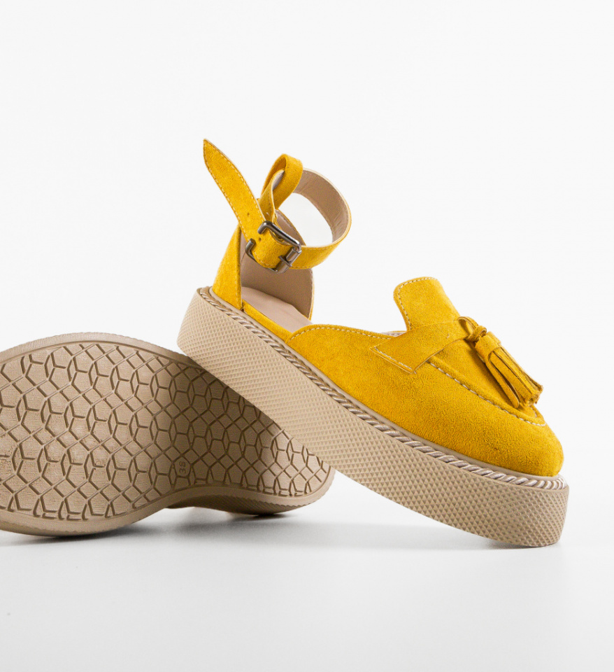Pantofi Casual Kalin Galbeni - Img 2