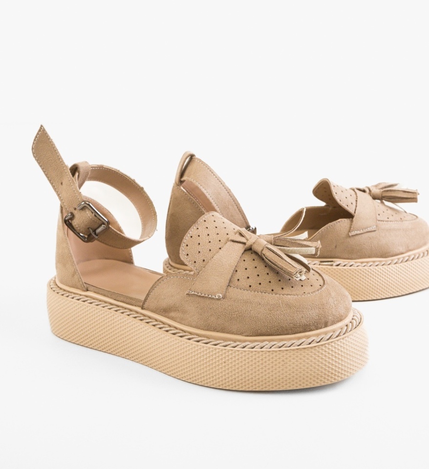 Pantofi Casual Kastor Bej - Img 2
