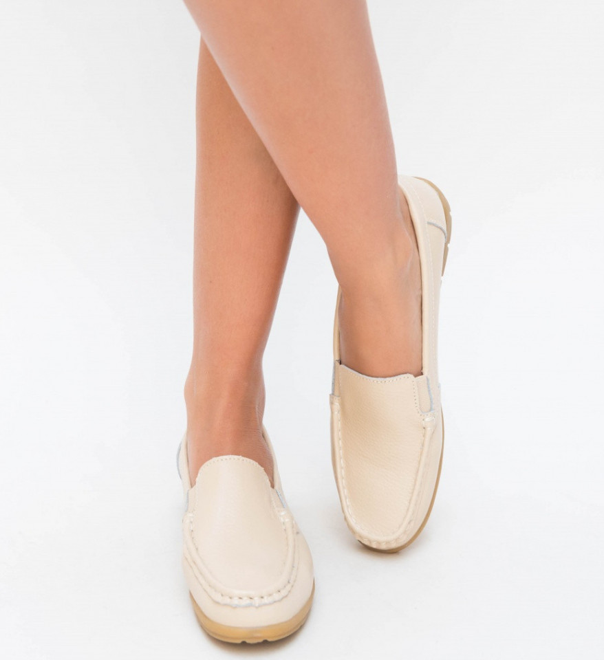 Pantofi Casual Kives Bej - Img 2