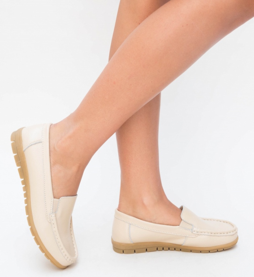 Pantofi Casual Kives Bej - Img 3