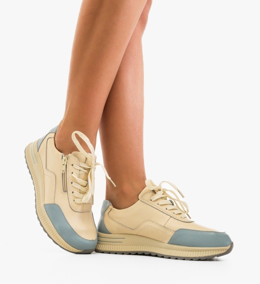 Pantofi Casual Koalka Bej 5 - Img 3