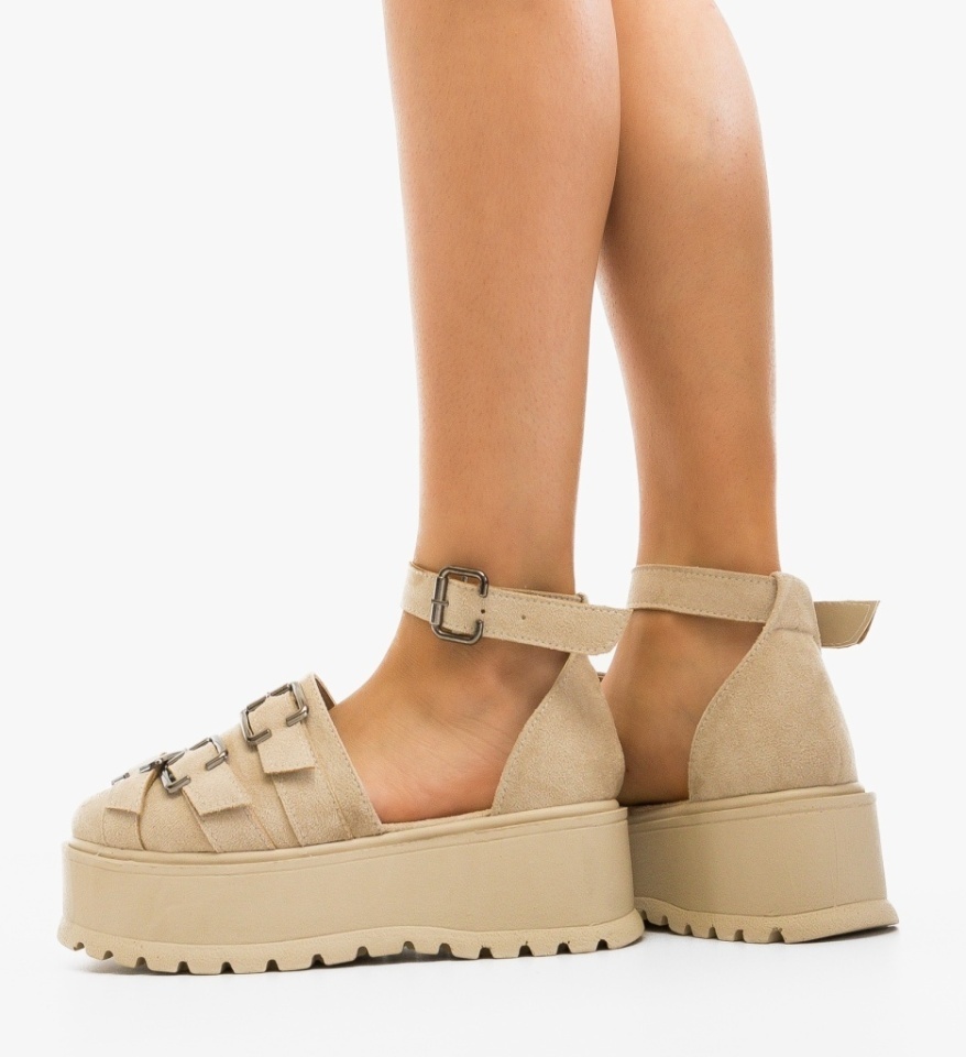 Pantofi Casual Koerel Bej - Img 4